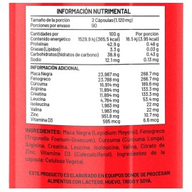Testo Vitamina Hombres Diablo Power Sabor 180 Caps