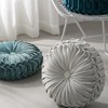 HLOVME Round Velvet Pillow for Couch Small Handmade Decorative Throw