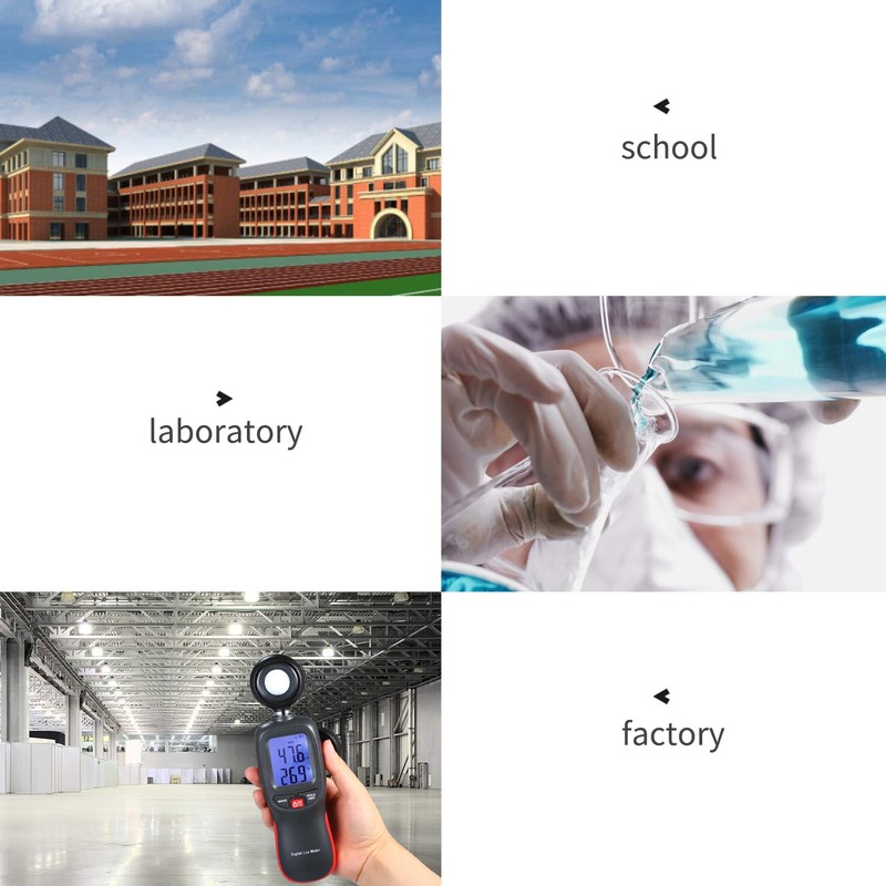 YaSao Digital Lux Meter LCD Display Handheld Illuminometer Mini Luminometer