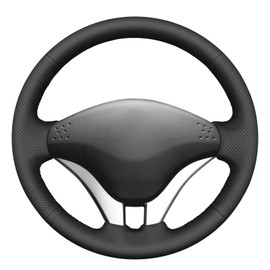 MEWANT Steering Wheel Cover for Mitsubishi L200 2006-2015 Hand Sewing Steering Wheel Protector