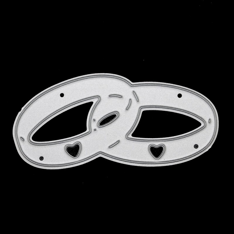 Linked Wedding Rings Metal Cutting Die