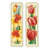 Vervaco Bookmark Cross Stitch Set Flowers Set of 2 Counted