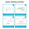 Luxrite 4 Inch Ultra Thin LED Recessed Light with Junction
