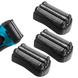 Pack of 3 Series 3 Shaving Head 21B Replacement Shaver Head Compatible with Braun Series 3 Men's Razor Shaving Head Replacement for Series 3 3000s, 3010s, 3040s, 3050cc, 300s, 310s (21B, Black)