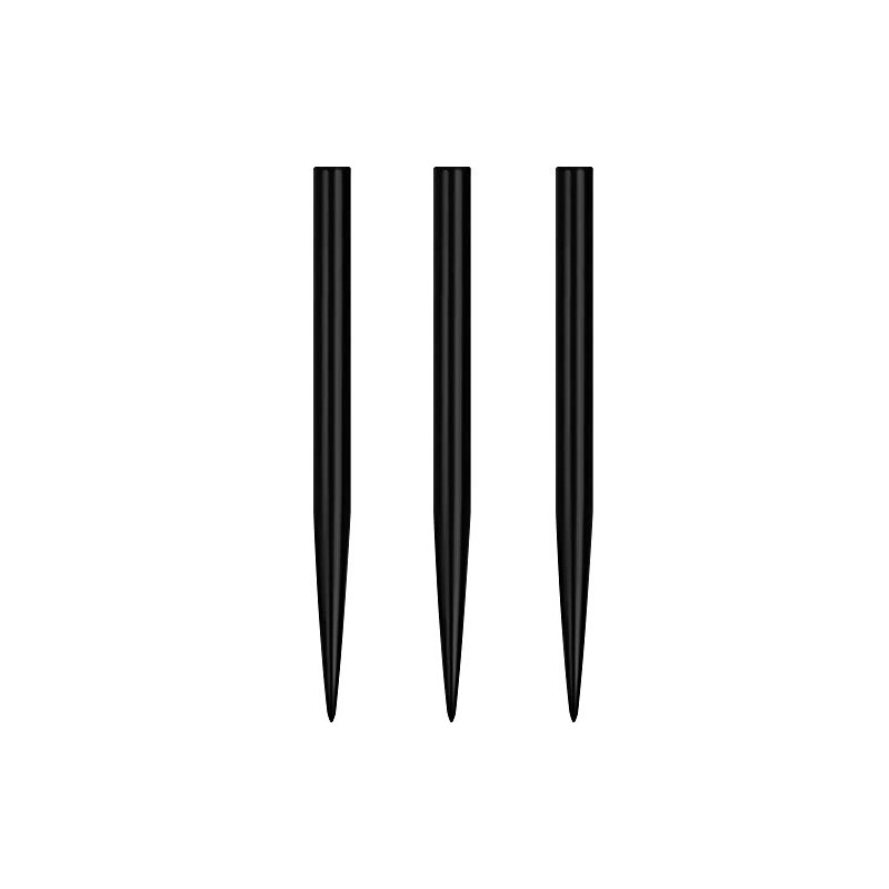 Mission Glide Dart Points - Replacement Smooth Points (Black, 34mm)