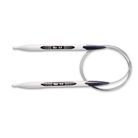 Prym Ergonomic Design Circular Knitting Pins/Needles, Metal, Multi-Colour, 8 mm, 80 cm Length