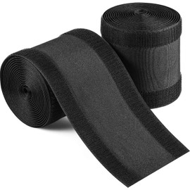 Cable Floor Strip Cord Cover Grip Floor Cable Protector Carpet Cable Management, Hold Cords in Place, Keep Cables Organized, Protect Cords and Prevent a Trip Hazard, 4 Inch x 10 Feet (20 Feet, Black)