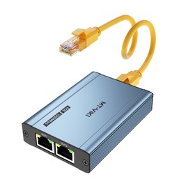 MT-VIKI Upgraded POE Ethernet Splitter 1 to 3 1000Mbps, (No Power Supply Required), POE Gigabit Dual RJ45 Splitter for Cat5e/6/7/8 Cable, Work with POE IP Camera, POE Switch and More