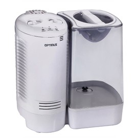 Optimus U-32010 3.0 Gallon Warm Mist Humidifier with Wicking Vapor System, White