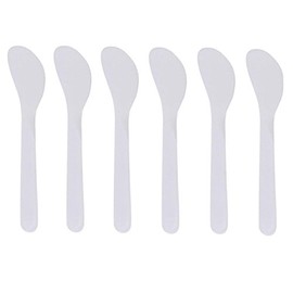 50 x Kosmetik-Spatel, Länge 13,2 cm (5,2 Zoll), Einweg-Spatel, aus Kunststoff, für Creme, Lotion, Make-Up, Gesichtsmaske, zum Mischen und Testen