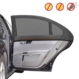 Universal Car Back Window Shade, 2 Pack Car Side Window Sunshade, Sun Glare, UV Rays and Privacy Protection, Baby Car Shades for Side Window (Medium)