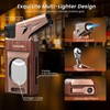 Torch Lighter with Built-in Straight Tool, Punch, Windproof Jet Flame