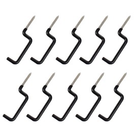 Archery Bow Hook Real Tree Stand Bow Hangers Bow Gear Holder Outdoor Hunting Accessory Black(10 pcs/Pack