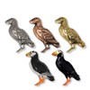 Handcrafted Antique Pewter Puffin Magnet for Personalizing Home Office School