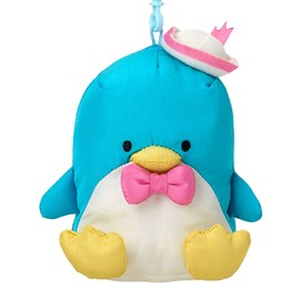 Sanrio 320676 Mascot Holder (Fluffy Shakizu) Tuxedo Thumb Nylon, Polyester, ABS Resin, For Ages 6 and Up