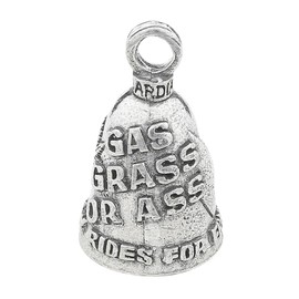 Guardian Bell Nobody Ride For Free Good Luck Bell w/Keyring & Black Velvet Gift Bag | Motorcycle Bell | Lead-Free Pewter | Good Luck Gift to Friends & Family | Bike Bell | Made in USA