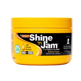 Ampro Pro Styl Shine 'n Jam Conditioning Gel with Honey extract Extra Hold 8oz | 2 Pack