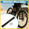 BULLSPANN 40pcs Steel Spokes J Bend Cycle Spokes Bicycle with