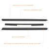 3Pcs Tailgate Bed Rails Protector Caps Compatible with 05-14 Nissan