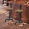 Diwhy Industrial Vintage Bar Stool, PU Seat Counter Stool, Height