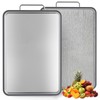ANYZONE Stainless Steel Cutting Board for Kitchen, 17" x 11"