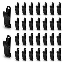 Modixun Mini Alligator Clips Metal Strong Spring Clamps Small Gator Alligator Clips for Crafts Wire Photo Paper Curtain Smooth Jaw 0.5 x 1.57 Inch Black 30 Pack