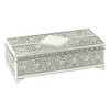 Sophia JTB100 Silver Plated Trinket Box in Antique Style With