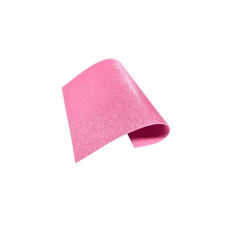 Barrilito Foamy Carta Diamantina Rosa 10 Hojas