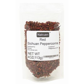 Natruen Szechuan Red Peppercorn Whole 4oz, Da Hong Pao, Sichuan Red Peppercorns for Kung Pao Chicken, Mapo Tofu, and Chinese Cuisine