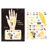 Wrapables Trendy Temporary Metallic Hand Tattoos, Dragon and Snowflake