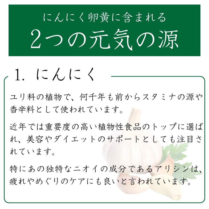 【リプサ公式】 にんにく卵黄 約3か月分×2袋 C-110-2