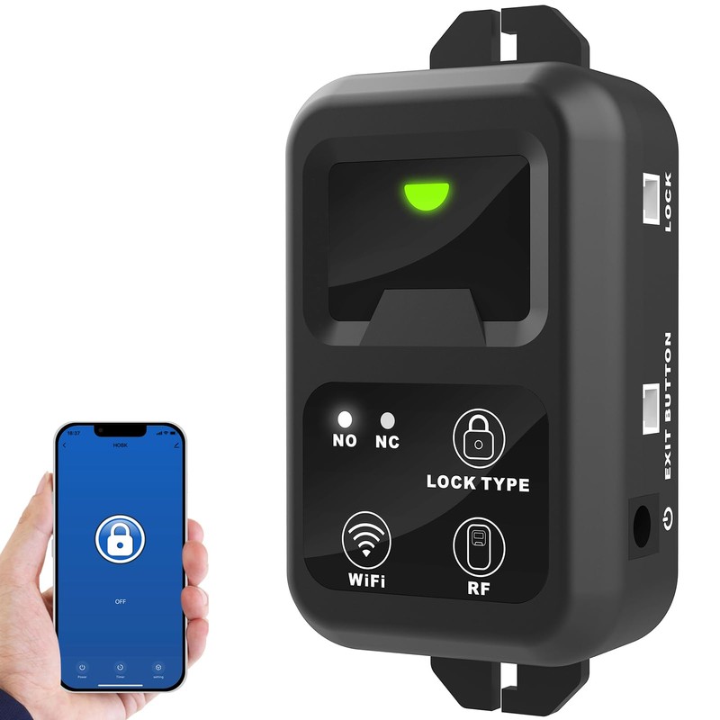 UHPPOTE 2.4GHz WiFi Outswinging Indoor 600lb Electic Magnetic Door Lock