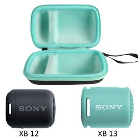 co2CREA Case for Sony SRS-XB13 XB12 Bluetooth Speaker Case Carrying Case Turquoise Inside