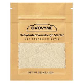 Dehydrated Sourdough Starter San Francisco Style, Fast Activation Sourdough Starter Culture, Sour Dough Starter，Homemade Artisan Bread for Beginner (10G)