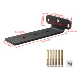 Unbranded 2PCS 6 Inch Floating Shelf Brackets Invisible Design Fixing Joining Brackets