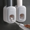 MOPMS Toothpaste Dispenser Wall Mounted for Bathroom Automatic Toothpaste Squeezer