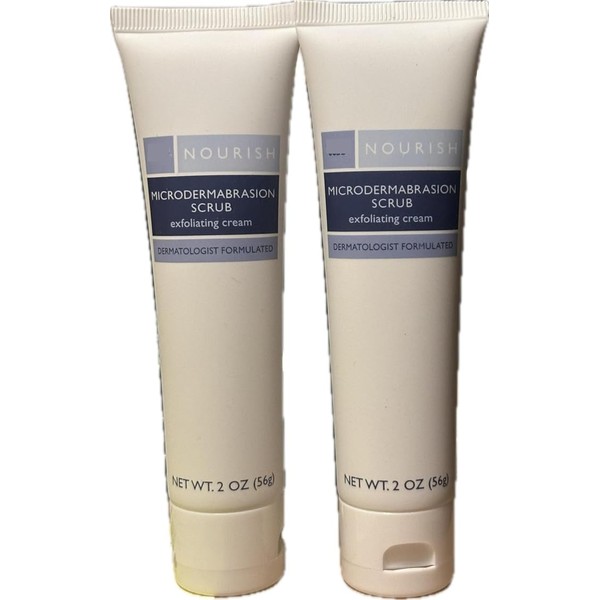 TJ's Nourish Microdermabrasion Scrub, Dermatologist Formulated Exfoliating Cream, 2 oz,