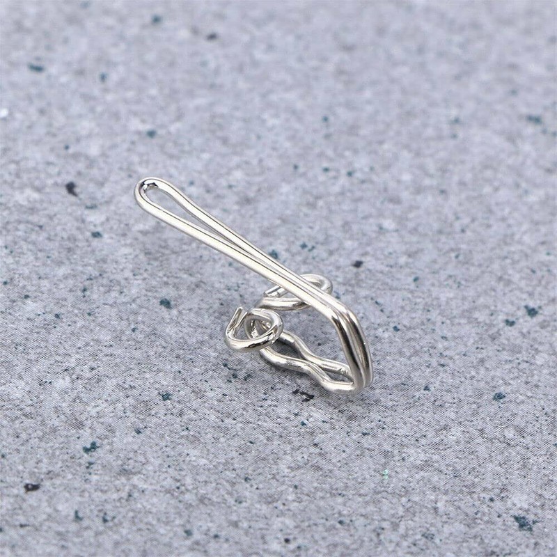 120X Curtain Gathering Hook 28mm Pencil Pleat Small Gather Metal