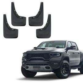 LMDLTD Mud Flaps Mud Guards Replacement for 2021-2024 Dodge Ram 1500 TRX Front Mudflap and Rear Mudguard No Drilling Required 4pc Set