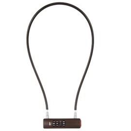 Combination Cable Lock, Long Shackle Padlocks with Code Wire Rope 4-Digit Combo Lock for Travel Luggage Outdoor Fence Gate Luggage Safe Scooter Refrigerator Cabinet(23.6inch/60cm Gray 1pc)