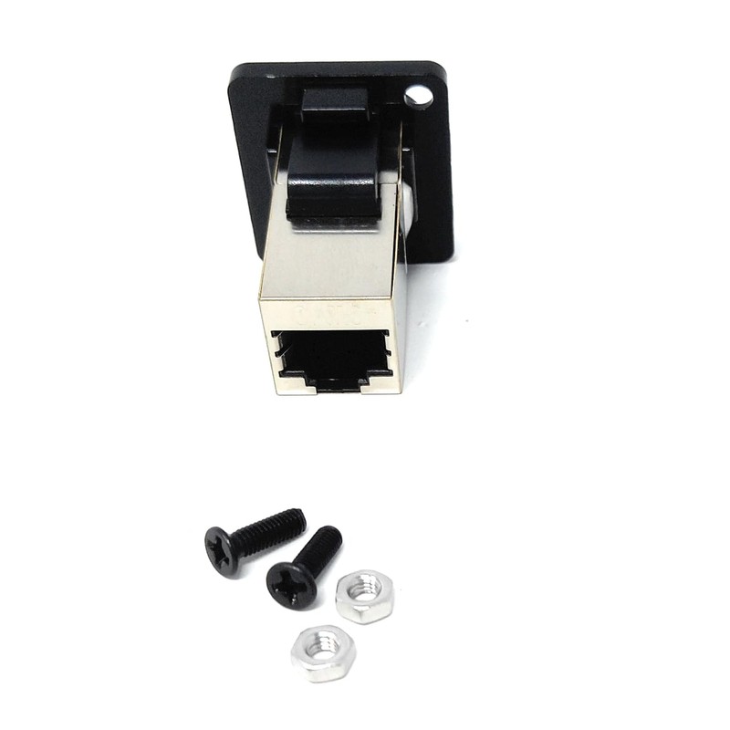 DRUT 1pcs. CAT6 RJ45 Panel Mount Socket – D-Series Type
