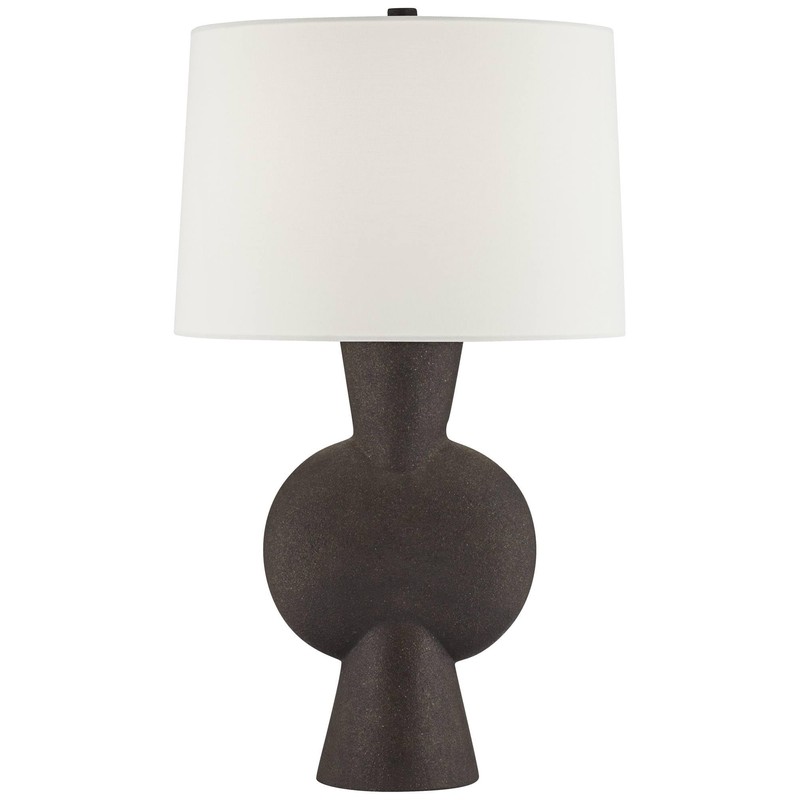 360 Lighting Louise 26 1/4" Modern Black Gourd Table Lamp