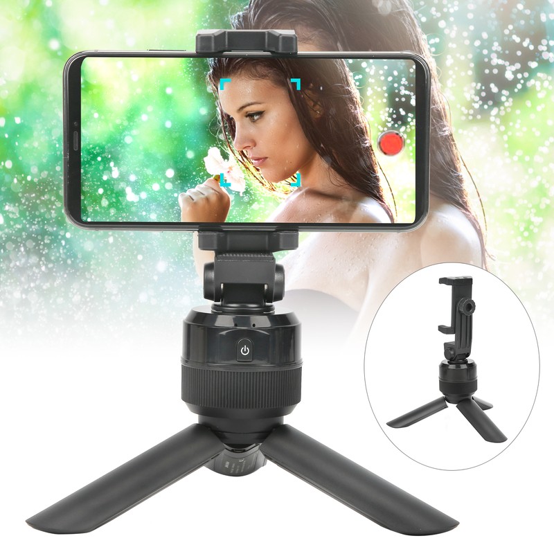 Smart Tripod Head 360° Rotation Automatic Face Recognition for Vlog