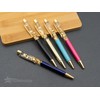 Gold Leaf Ballpoint Pen with Velvet Case, Original and Chic