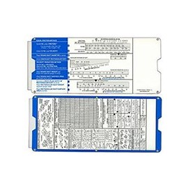 Datalizer Air Duct Calculator - Slide Rule, Blue, 4" x 8.5" Plastic Engineering/Scientific Calculator