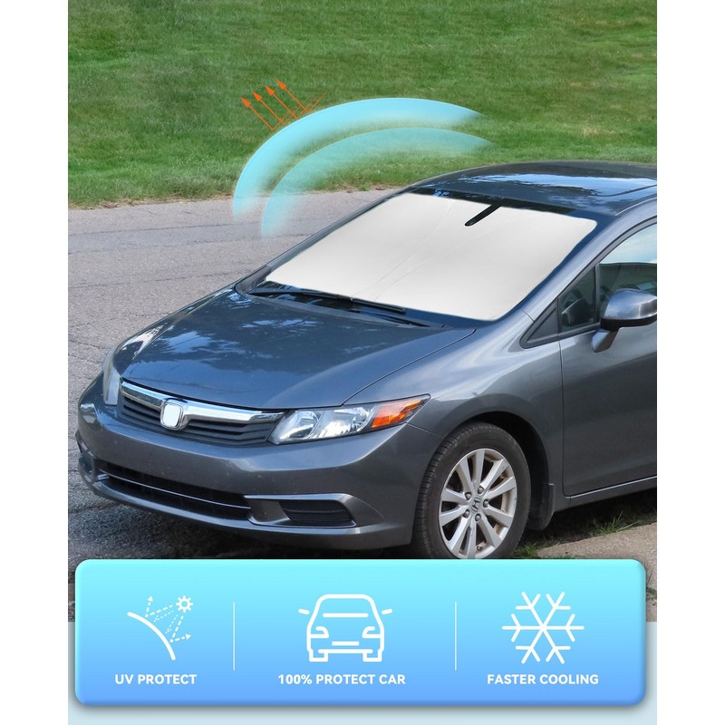 Sun Shade Windshield Sunshades Cover for Honda Civic 2012-2014 2015
