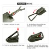 REDCAMP Military Folding Camping Shovel，High Carbon Steel Entrenching Tool Tri-fold