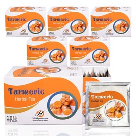 HERBOGANIC Turmeric Herbal Tea - Digestion Support and Immune Boost | Refreshing and Delicious Blend | Natural Ingredients | 120 Tea Bags