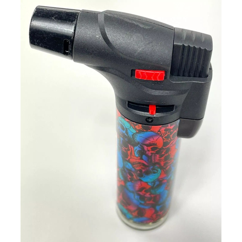 12 Pack Jumbo 4" Single Jet Flame Torch Gun Lighter