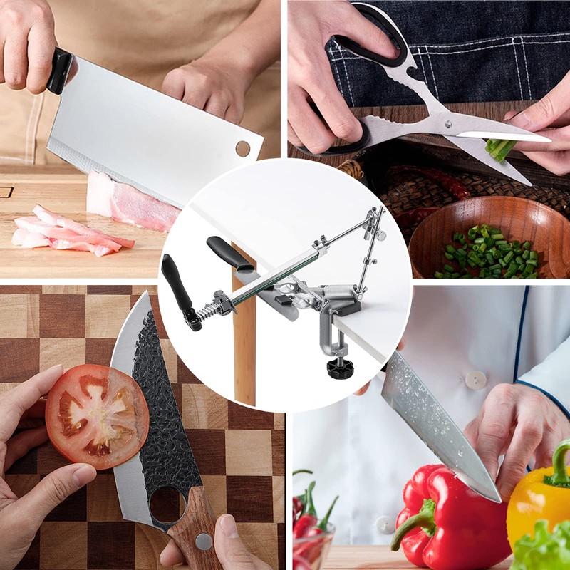RUIXIN PRO RX-009 Professional Knife Sharpener with 9 Whetstones, 360°